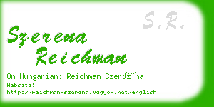 szerena reichman business card